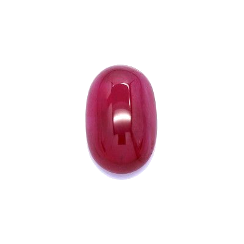 3.12 carat RED CABOCHON cut Oval Rubinas (1)