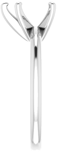 Sterling Silver  9x6 mm Pear Solitaire Engagement Ring Mounting (4)