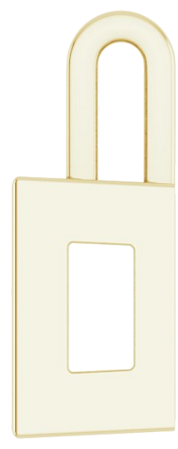 Pakabukas „Solitaire“ 417 Geltonojo Aukso Square 8mm (3)