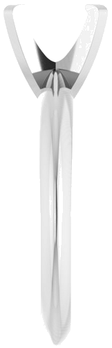 Sužadėtuvių Žiedas „Solitaire“ 585 Baltojo Aukso Oval 7.5mm x 5.5mm (4)