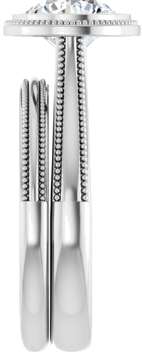 14K White 7.4 mm Round Engagement Ring Mounting (9)