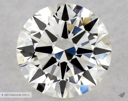 0.51 carat I-VS1 Excellent cut Natūralus Round Deimantas (1)
