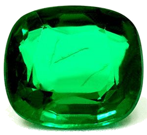 3.05 carat GREEN Cushion Smaragdas (1)