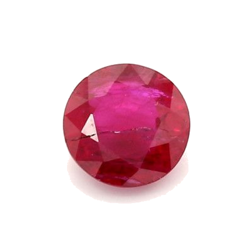 1.23 carat RED BRILLIANTSTEP cut Round Rubinas (1)