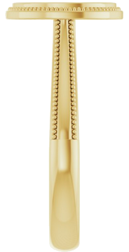 Sužadėtuvių Žiedas „Solitaire“ 585 Geltonojo Aukso Oval 9mm x 7mm (4)