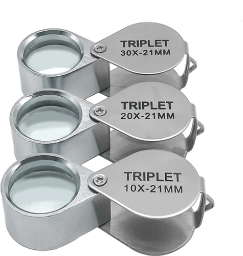 Jewelry loupe Triplet (30/20/10x) (1)