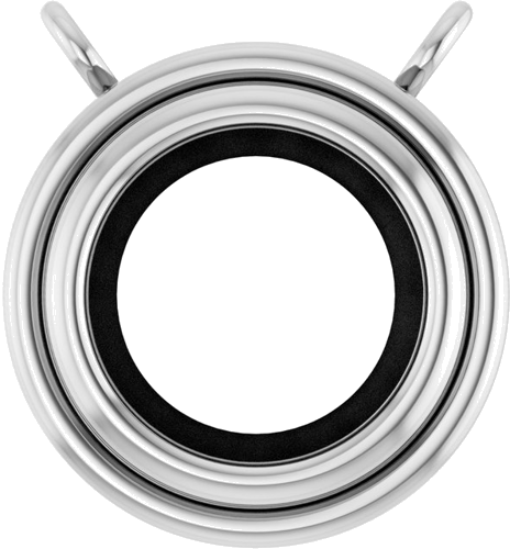 Pakabukas „Round Bezel-Set“ 417 Baltojo Aukso Round 6mm (1)
