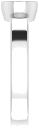 14K White 5.2 mm Round Solitaire Engagement Ring Mounting (4)