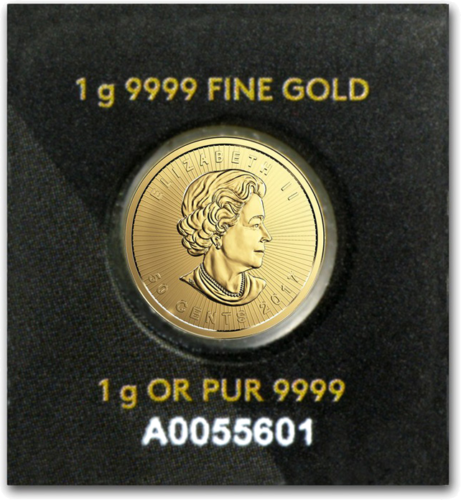 1 g Maple Leaf Canada Gold coin (Certified packaging) (2)