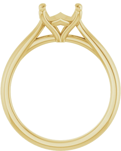 Sužadėtuvių Žiedas „Solitaire“ 585 Geltonojo Aukso Round 8.2mm (2)