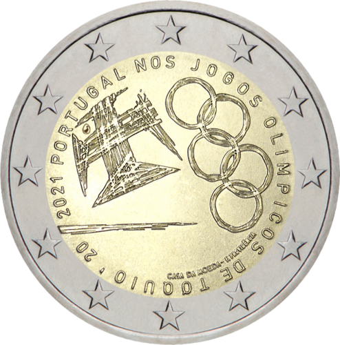 2021 Portugal Olympic Games 2 euro coin (1)