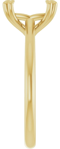 Sužadėtuvių Žiedas „Solitaire“ 585 Geltonojo Aukso Emerald 8mm x 6mm (4)