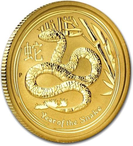 2013 Year of the Snake (Lunar II) Australia 1/10 oz gold coin (3)