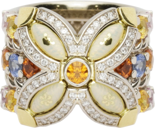 Sapphire and Brilliant cut diamond ring I DON'T KNOW (1)