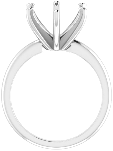 Sužadėtuvių Žiedas „Solitaire“ 585 Baltojo Aukso Round 11mm (2)