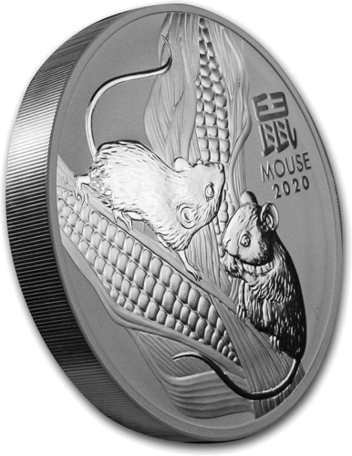 1 kg Year of the Mouse 2020 (Lunar III) Australia silver coin (2)