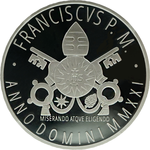 2021 Vatican coat of arms Francis Proof coin set with 20 euro silver coin (4)