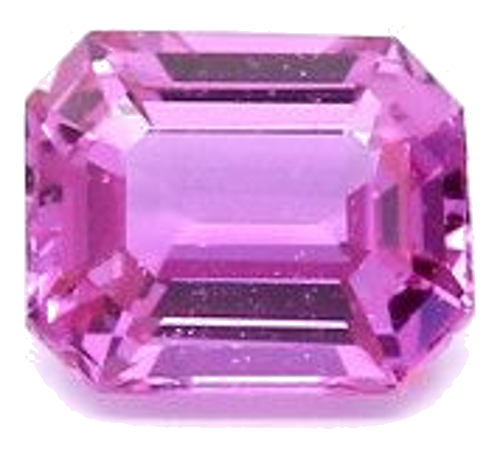 1.08 carat PINK STEP cut Octagonal Safyras (1)