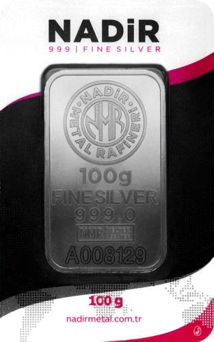 100 g Silver Bar .999 Nadir Metal Rafineri (1)