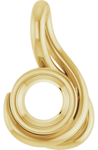 14K Yellow 5.2 mm Round Pendant Mounting (1)