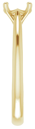 Sužadėtuvių Žiedas „Solitaire“ 585 Geltonojo Aukso Round 6mm (4)