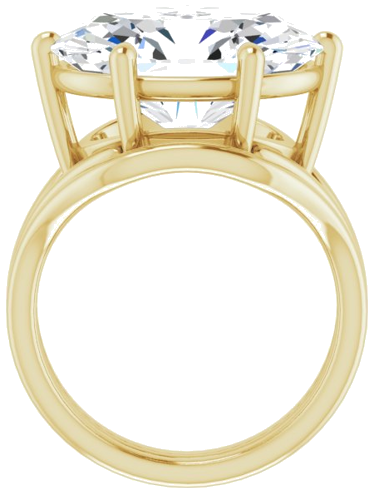 Sužadėtuvių Žiedas „Solitaire“ 585 Geltonojo Aukso Oval 16mm x 12mm (7)