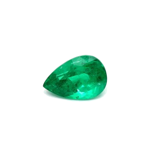 1.46 carat GREEN MODIFIEDBRILLIANT cut Pear Smaragdas (1)
