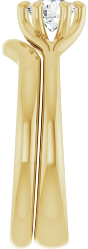 14K Yellow 5.2 mm Round Engagement Ring Mounting (9)