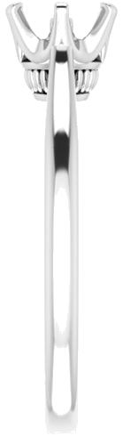 Sužadėtuvių Žiedas „Solitaire“ 585 Baltojo Aukso Round 6mm (4)