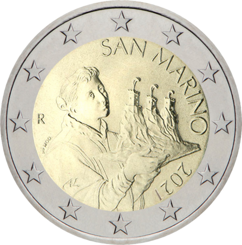 2021 San Marino National 2 euro coin (1)