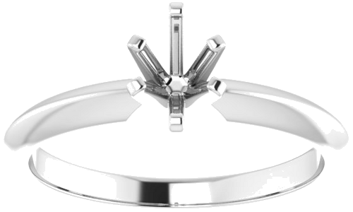 14K White 6.5x4.5 mm Pear Engagement Ring Mounting (3)