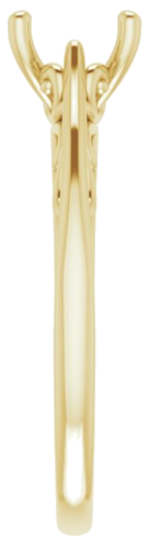 Sužadėtuvių Žiedas „Solitaire“ 585 Geltonojo Aukso Round 7mm (4)