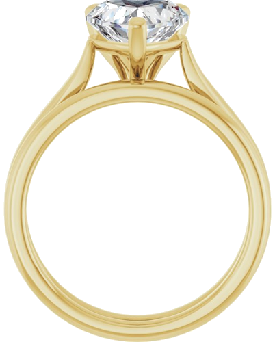 Sužadėtuvių Žiedas „Solitaire“ 585 Geltonojo Aukso Heart Shape 8mm (7)