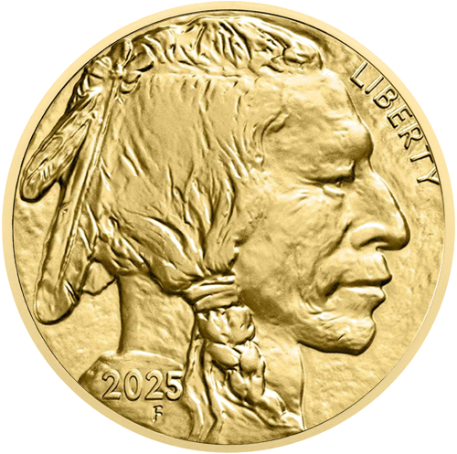 1 oz Buivolas (Buffalo) 2025 JAV auksinė moneta (2)