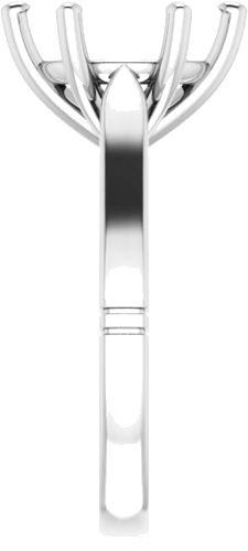 Sužadėtuvių Žiedas „Solitaire“ 950 Platinos Round 11mm (4)