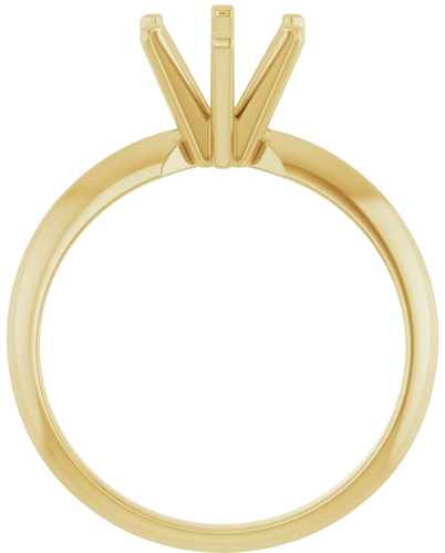 Sužadėtuvių Žiedas „Solitaire“ 585 Geltonojo Aukso Oval 9mm x 7mm (2)