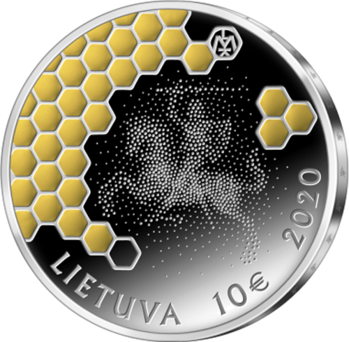 2020 Beekeeping Lithuania 10 euro silver coin (2)