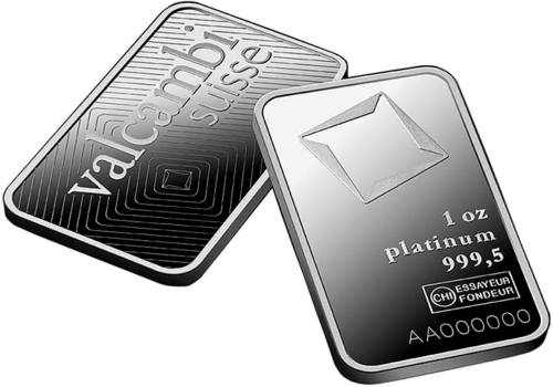 1 oz Platinum Bar Valcambi (4)