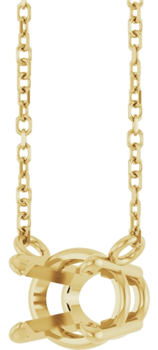 Pakabukas „Solitaire“ 585 Geltonojo Aukso Oval 8mm x 6mm (2)