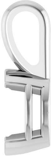 14K White 6x4 mm Oval Solitaire Pendant Mounting (3)