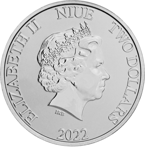 1 oz Tigro metai 2022 Niuje sidabrinė moneta (2)