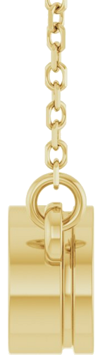 Pakabukas „Bezel-Set Solitaire Birthstone“ 585 Geltonojo Aukso Round 5.2mm (3)