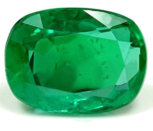 2.14 carat GREEN Cushion Smaragdas (1)