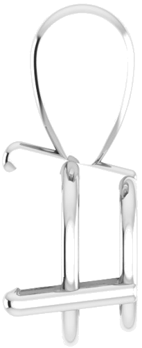 14K White 9 mm Round 3-Prong Pendant Mounting (3)
