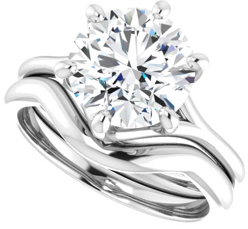 Sužadėtuvių Žiedas „Solitaire“ 950 Platinos Round 9mm (10)