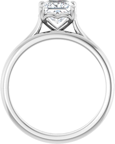 Sužadėtuvių Žiedas „Solitaire“ 585 Baltojo Aukso Square 5.5mm (7)