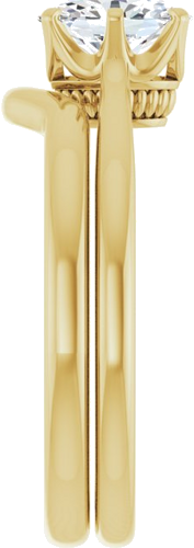 14K Yellow 7x5 mm Oval Engagement Ring Mounting (7)