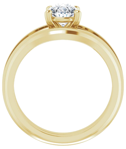 Sužadėtuvių Žiedas „Solitaire“ 585 Geltonojo Aukso Pear Shape 8mm x 6mm (7)
