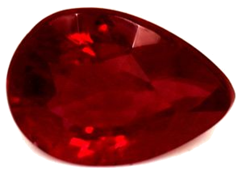 0.83 carat RED Pear Rubinas (1)