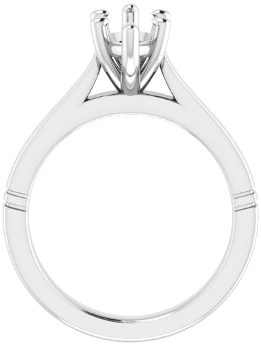 Sužadėtuvių Žiedas „Solitaire“ 585 Baltojo Aukso Marquise 12mm x 6mm (2)